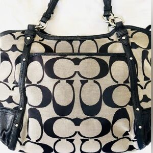 Alexandra Chain Signature Coach Satchel Handbag